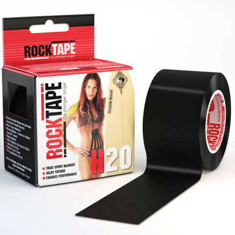 RockTape H2O Black 5cm width – 5m length Kinesiology Tape