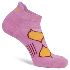 Enduro No-Show Running Socks, Pink/Wildberry