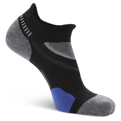 UltraGlide Running Socks, Black/Grey