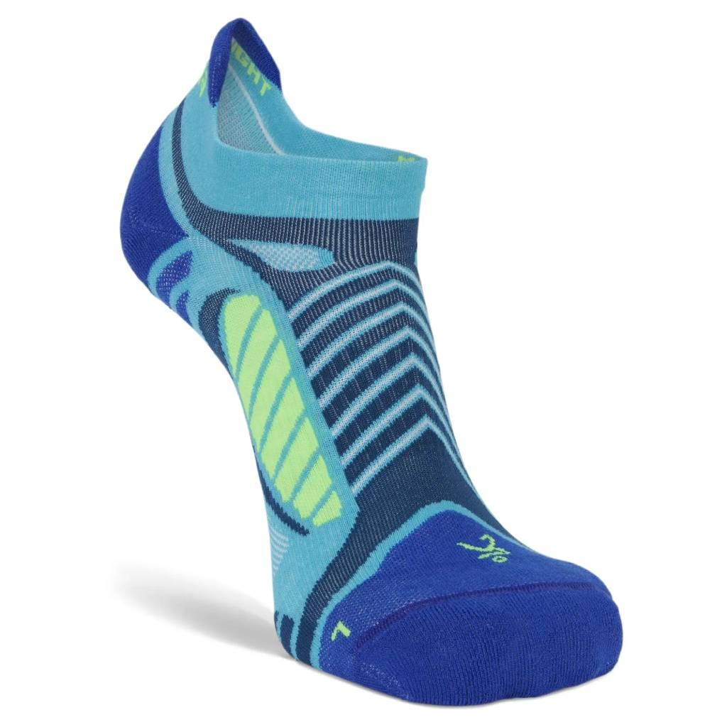 Ultralight No-Show Running Socks, Blue Radiance