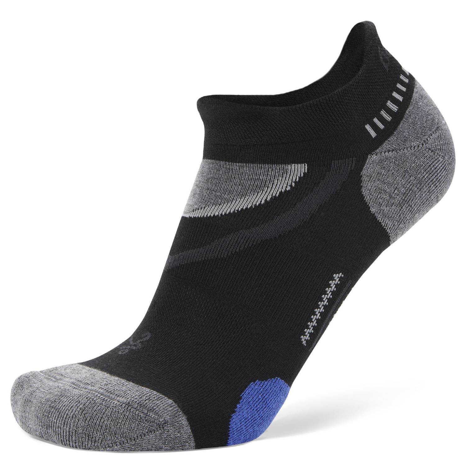 UltraGlide Running Socks, Black/Grey Main image