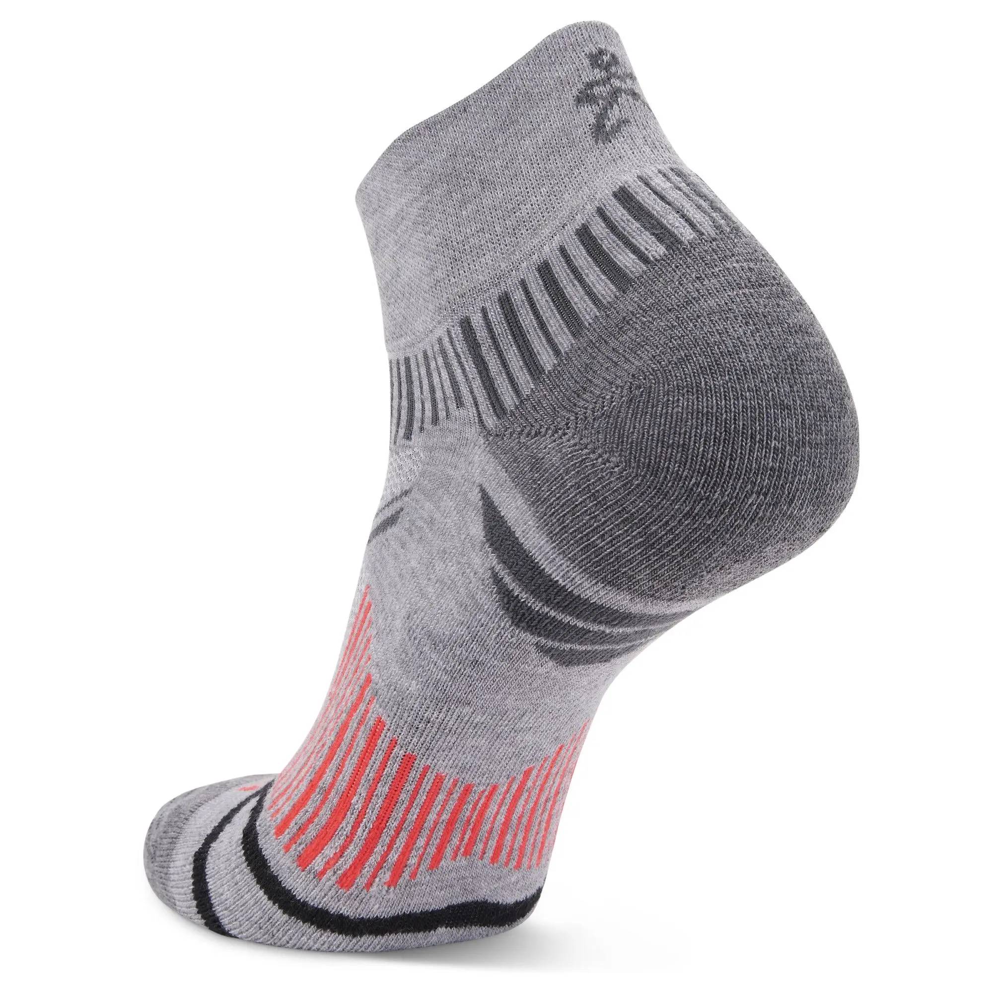 Enduro Quarter Running Socks, Midgrey