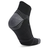 Enduro Quarter Running Socks, Black/Grey