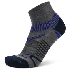 Enduro Quarter Running Socks, Grey Heather/Ink