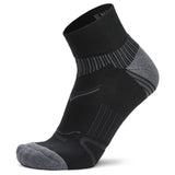 Enduro Quarter Running Socks, Black/Grey