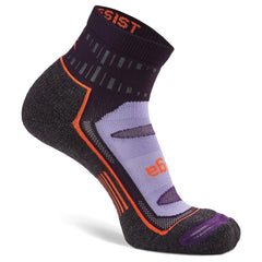 Blister Resist Quarter Running Socks, Plum