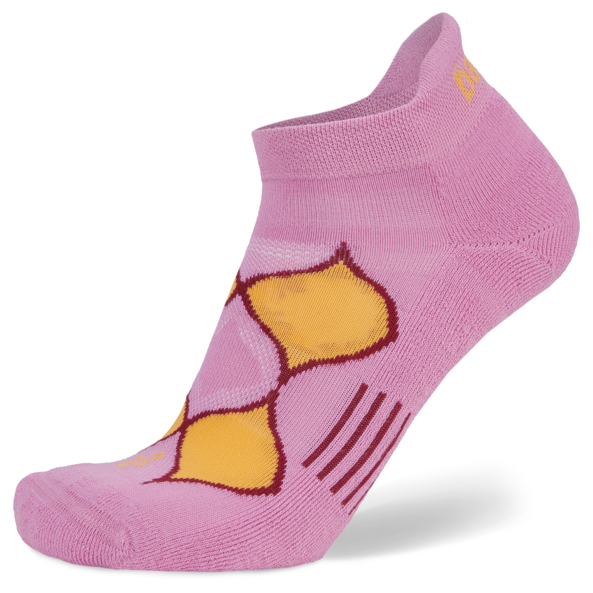 Enduro No-Show Running Socks, Pink/Wildberry Main image