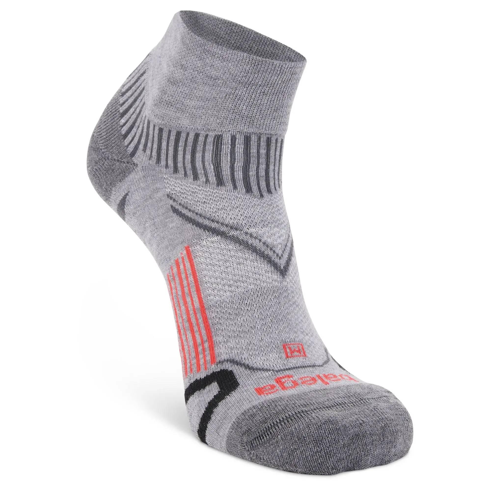 Enduro Quarter Running Socks, Midgrey Balega