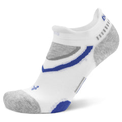 UltraGlide Running Socks, White/Mid Grey