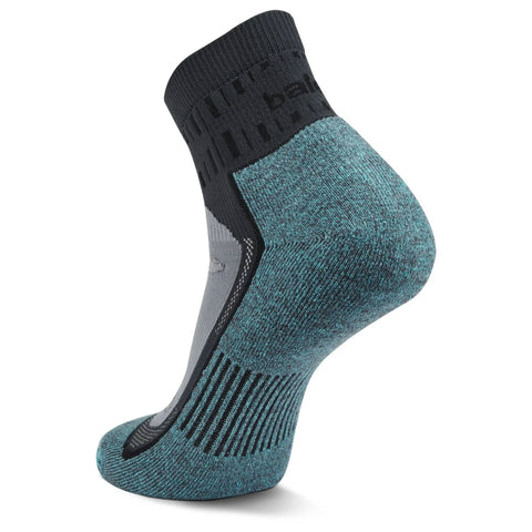 Blister Resist Quarter Running Socks, Grey/Blue – Balega
