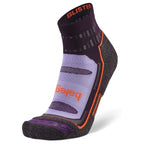 Blister Resist Quarter Running Socks, Plum