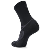 Ultralight Mini Crew Running Socks, Black/Grey
