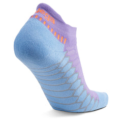 Silver No Show Running Socks, Lavender