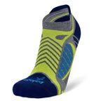 Ultralight No-Show Running Socks, Grey Heather/Royal Blue