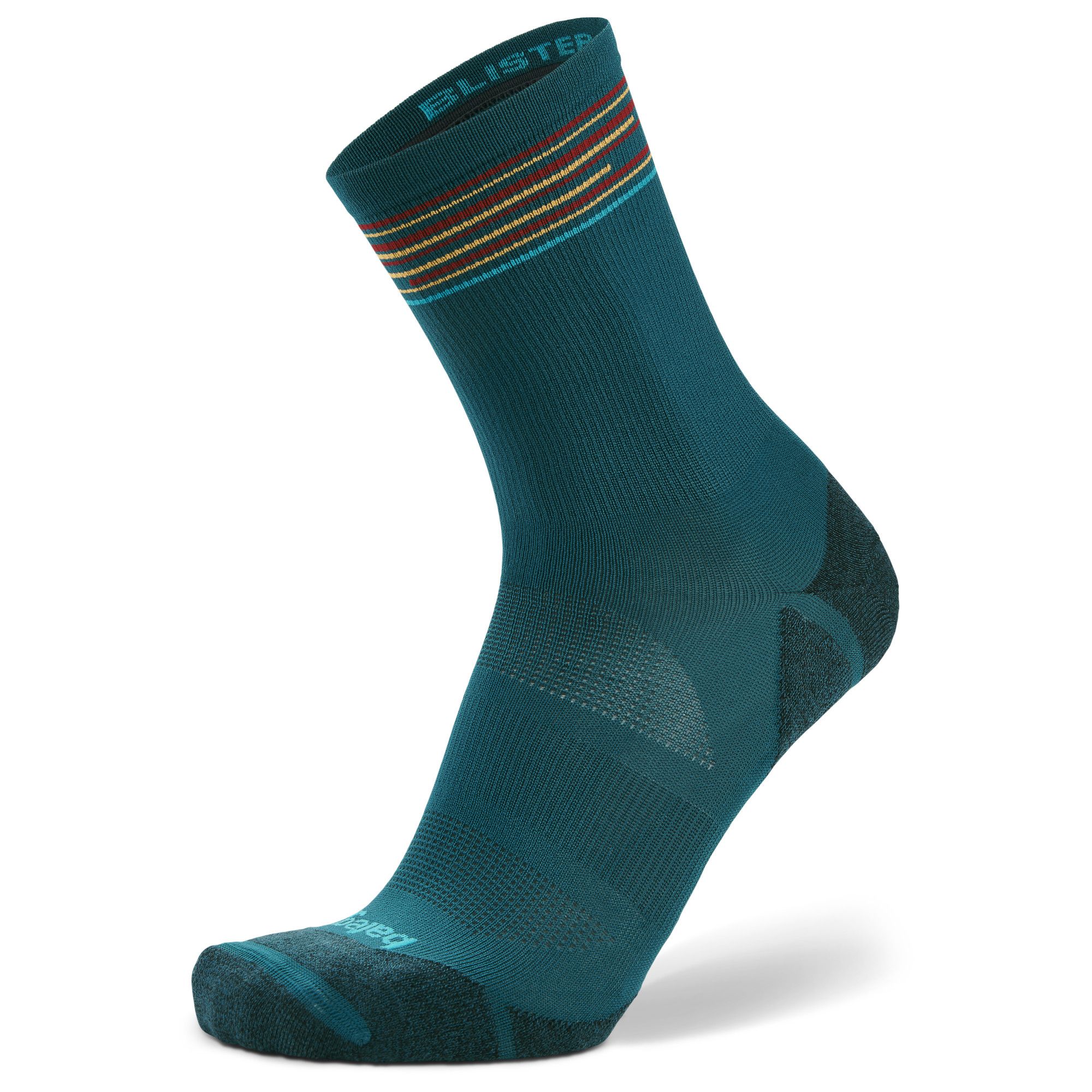 Blister Resist Light Mini Crew Running Socks, Teal Main image