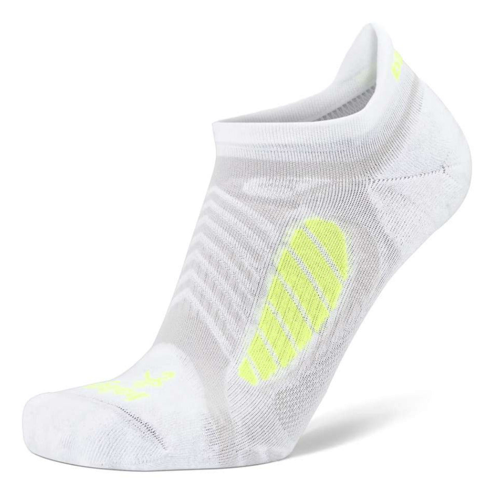 Ultralight No-Show Running Socks, White/Yellow Main image