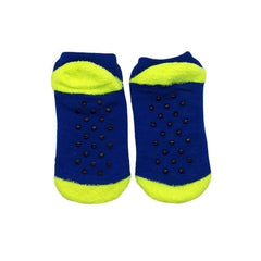 Yaktrax Kid’s ‘Monster’ Cabin Socks, Surf the Web/Flo Yellow (3.5-10 UK / 28-36 EU) - Balega